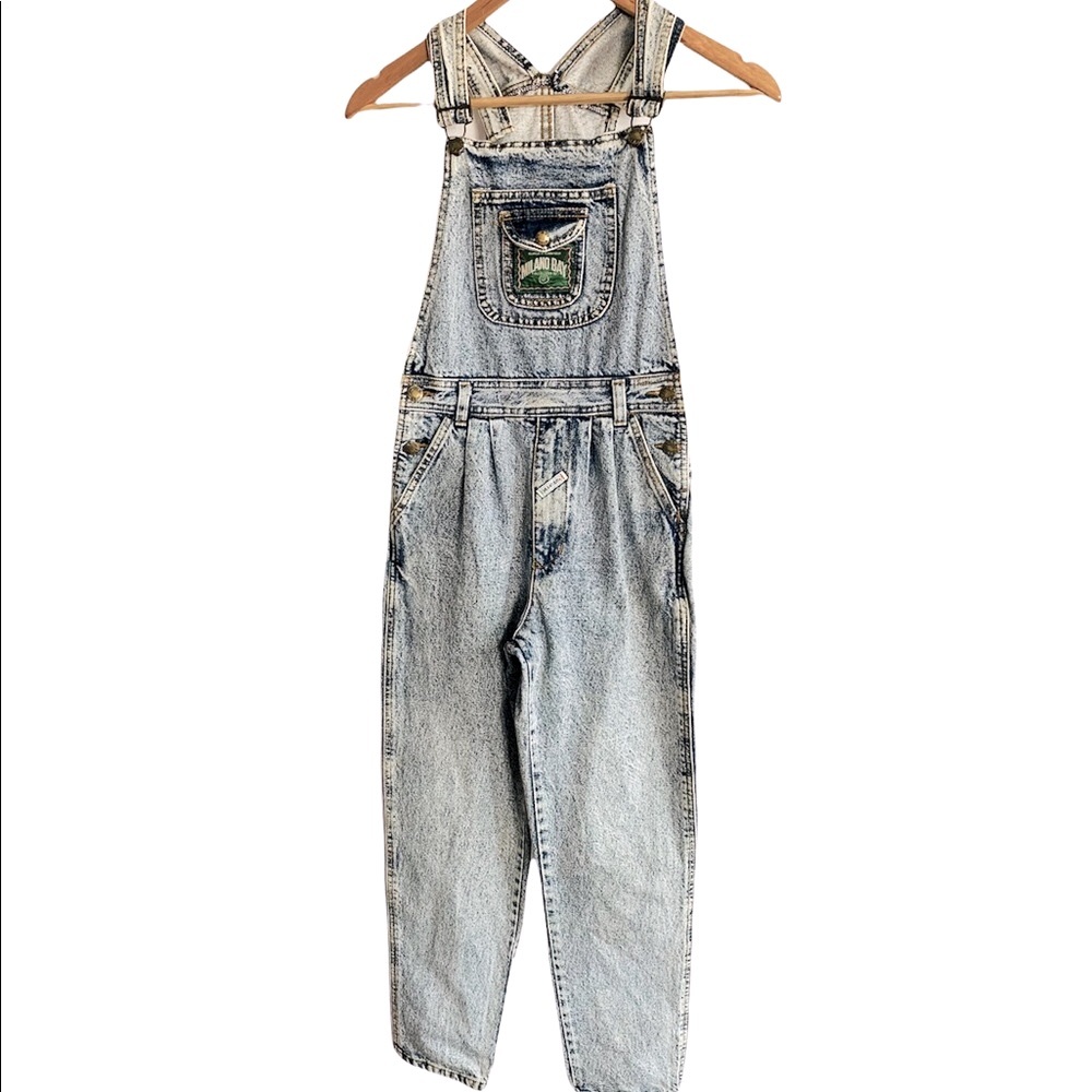 Milano Bay Acid Wash Overalls Sz 10